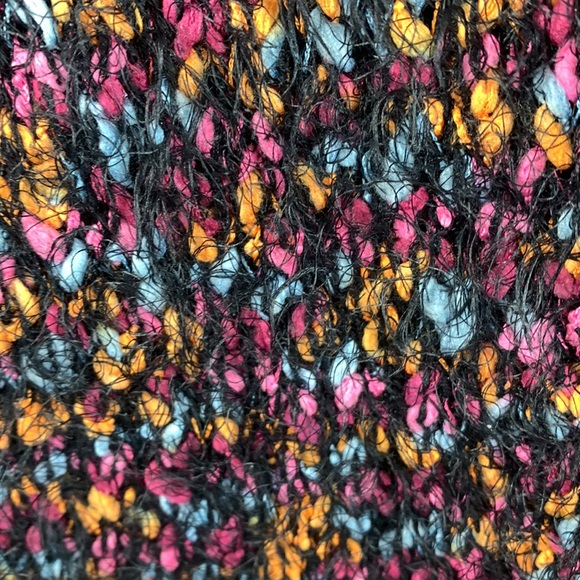 Ny Collection Sweater Fuzzy Soft Multi-Color Black Pink Pullover Long Sleeve - Picture 8 of 11